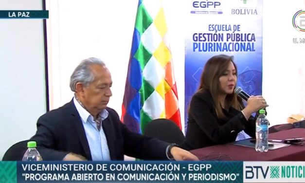 Viceministerio de Comunicación y la EGPP lanzan programas y cursos de formación para trabajadores de la prensa