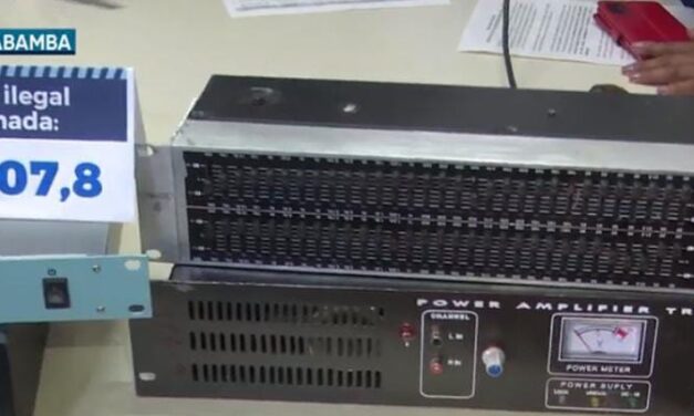 En Cochabamba incautan equipos de 11 radios y un canal ilegales por valor de Bs 1 millón