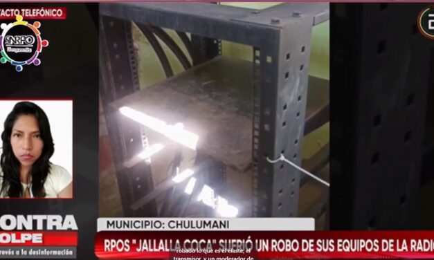 Roban equipos de Radio Jallalla Coca de Yungas y suspende emisiones